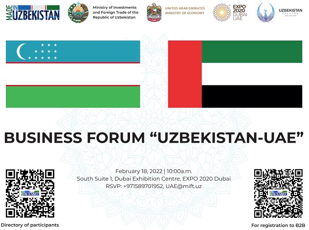 Ўзбекистон делегацияси Дубайда «Made in Uzbekistan» бизнес-миссиясида иштирок этади