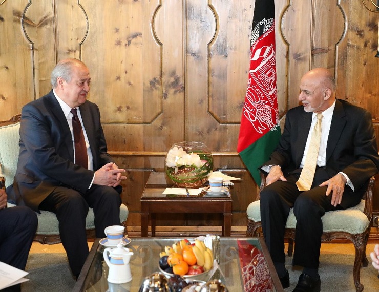 FOREIGN MINISTER MEETS WITH THE PRESIDENT OF AFGHANISTAN