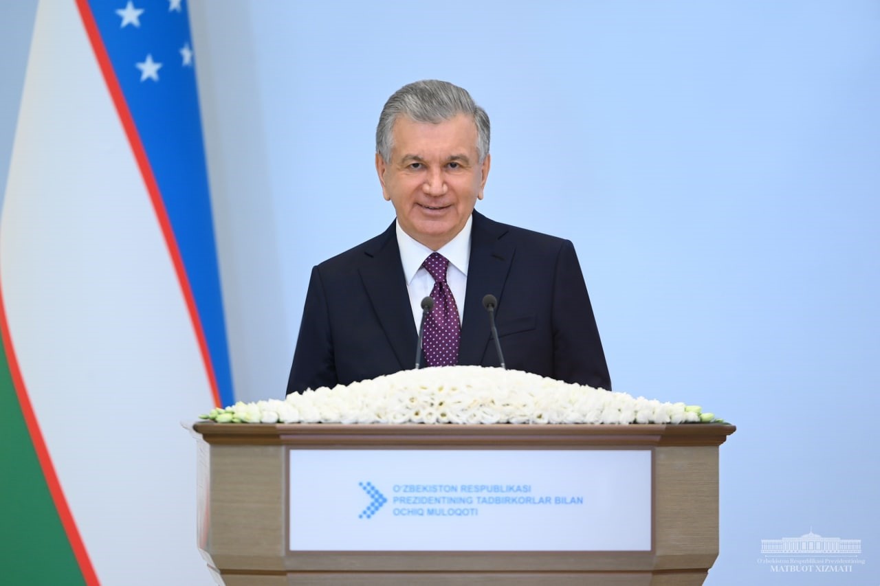 Выступление Президента Узбекистана Шавката Мирзиёева на встрече с предпринимателями страны в формате открытого диалога