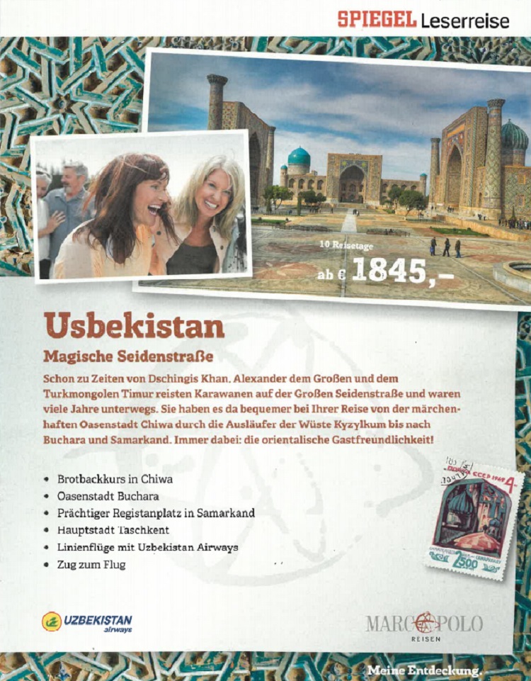Немецкие туристы выбирают Узбекистан
