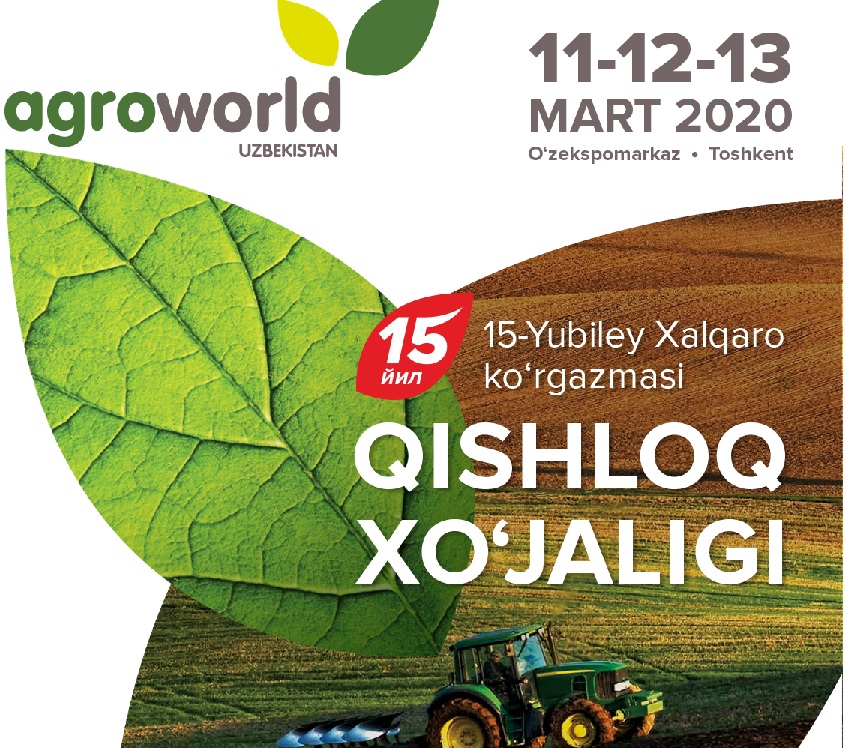 Тошкентда “Agro World Uzbekistan – 2020” халқаро кўргазмаси бўлиб ўтмоқда