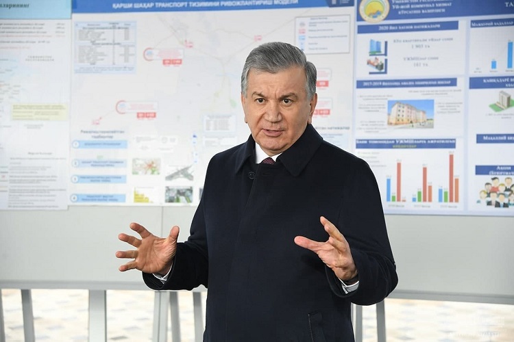 President of Uzbekistan got acquainted with construction of multi-storey houses in Karshi