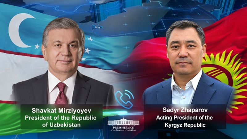 Shavkat Mirziyoyev speaks by phone with acting President of the Kyrgyz Republic