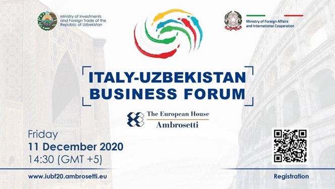 On December 11, “Italy – Uzbekistan” Business Forum to be held via videoconference