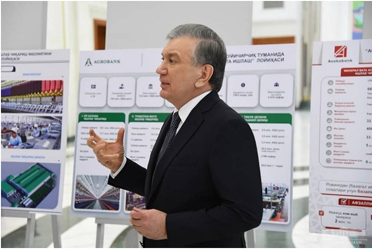 Large investment projects that are planned to be commissioned in 2021 were presented to the President of Uzbekistan