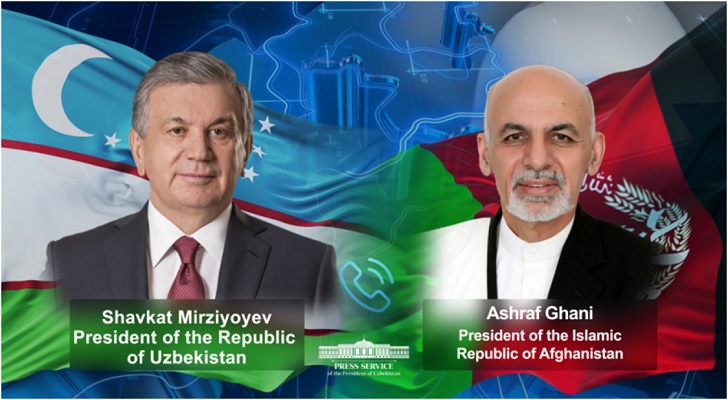 The Presidents of Uzbekistan and Afghanistan in a telephone conversation emphasized the importance of starting the practical implementation of the Trans-Afghan Transport Corridor project and discussed other issues of cooperation