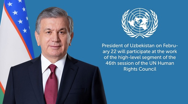 On February 22, the President of Uzbekistan to Speak at the Session of the United Nations Human Rights Council
