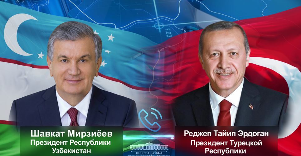 The Presidents of Uzbekistan and Turkey discussed the implementation of previously reached agreements by phone