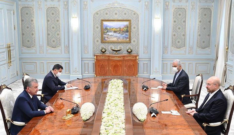 The President of Uzbekistan received the Speaker of the Parliament of Iran