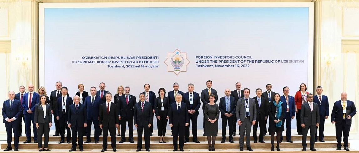 The First Plenary Session of the Foreign Investors Council under the President of Uzbekistan takes place