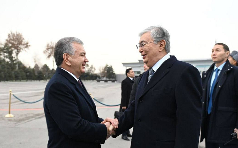 The President of Kazakhstan arrives in Tashkent