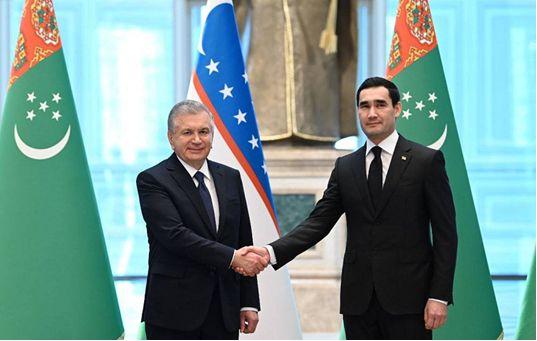 The President of Uzbekistan congratulates the President of Turkmenistan