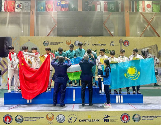 Uzbekistan’s fencers win 13 medals at the Asian Championship