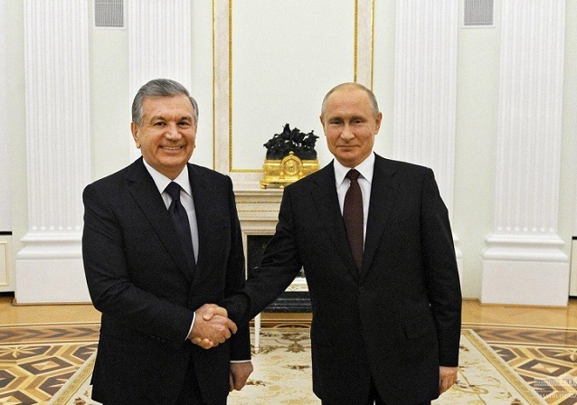 The leaders of Uzbekistan and Russia discuss current issues of trade and economic cooperation