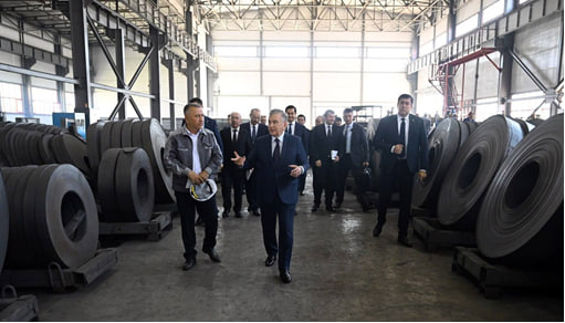 The President of Uzbekistan visits industrial enterprises in Angren Free Economic Zone