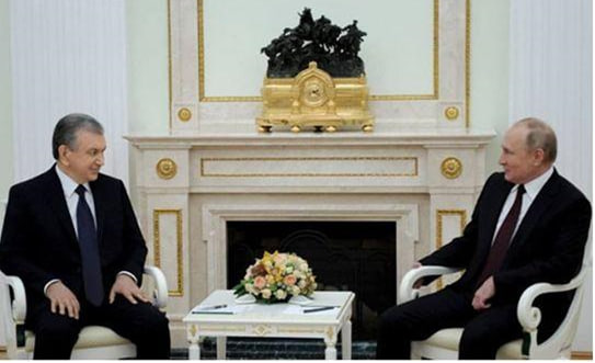 Uzbekistan and Russian Presidents discuss current issues on the bilateral agenda