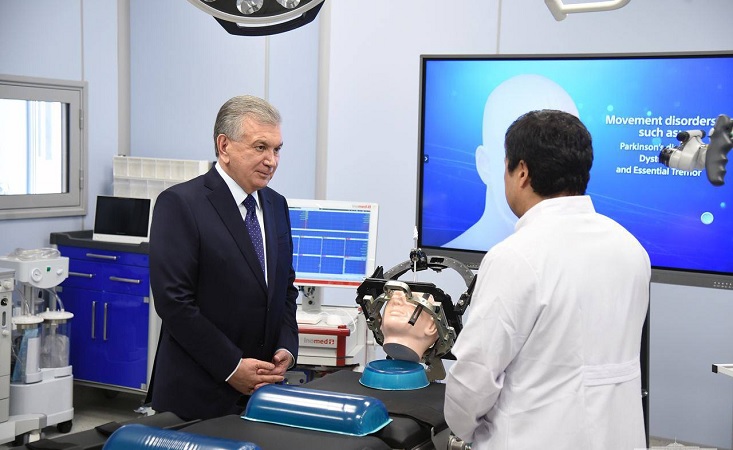 The President of Uzbekistan visited the new National Medical Center and the Republican Specialized Scientific and Practical Center for Otorhinolaryngology and Head and Neck Diseases
