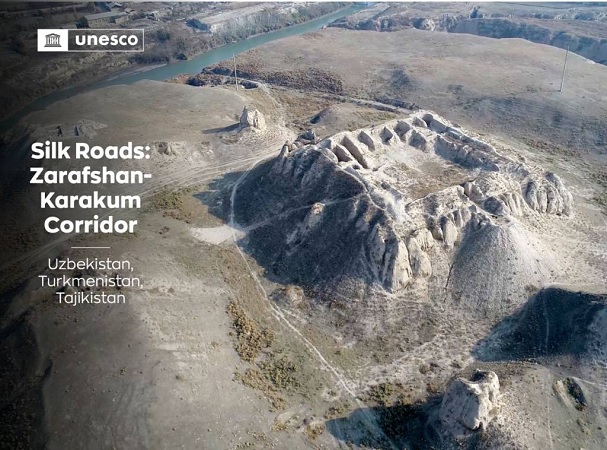 The Zarafshan-Qoraqum Corridor of the Great Silk Road is included in the UNESCO World Heritage List