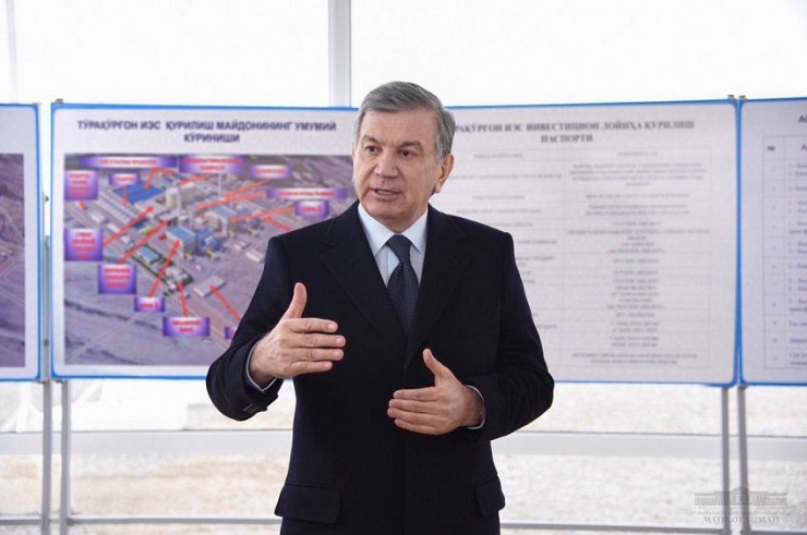 SHAVKAT MIRZIYOYEV BECAME FAMILIAR WITH CONSTRUCTION OF STRATEGICALLY SIGNIFICANT TURAKURGAN THERMAL POWER PLANT