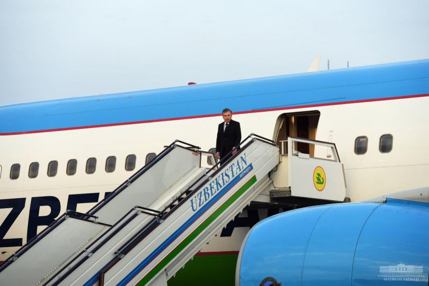 The President returns to Tashkent