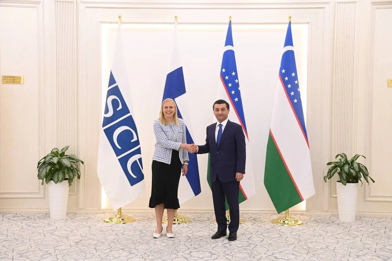 Minister of Foreign Affairs of the Republic of Uzbekistan Bakhtiyor Saidov met with the Chairman of the OSCE, Minister of Foreign Affairs of Finland Elina Valtonen