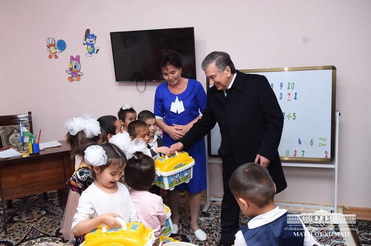 President visits “Wunderkinds in Kungirad” preschool education institution in Kungirad district