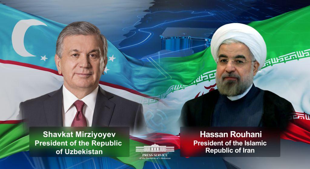 Shavkat Mirziyoyev speaks with the President of Iran by the phone