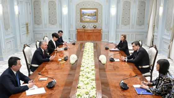 The President of Uzbekistan receives the EU delegation led by Vice-President of the European Commission