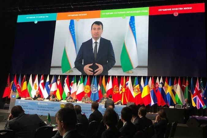 Minister of Agriculture of Uzbekistan delivered a speech at the FAO Regional Conference for Europe