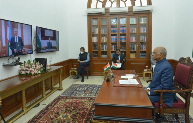 Ambassador of Uzbekistan presents credentials to the President of India