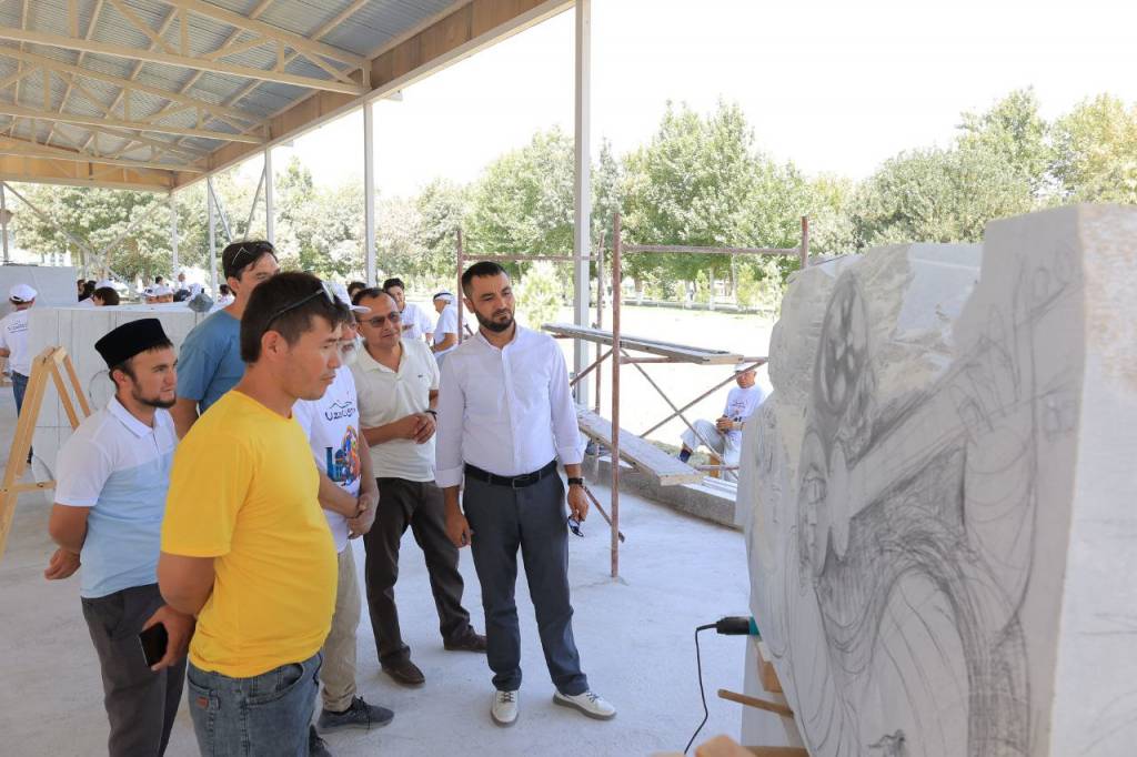 Samarkand hosts International Sculpture Symposium