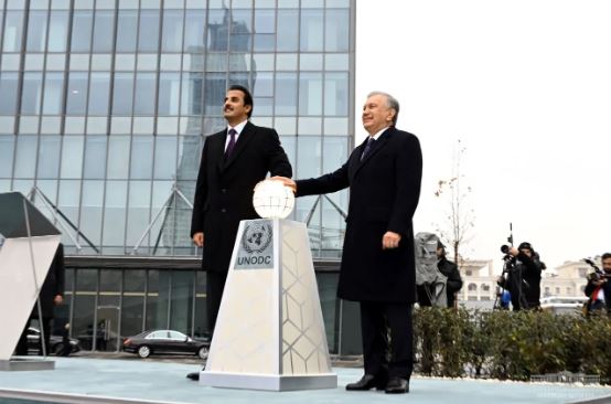 A monument symbolizing the efforts of the international community to combat corruption has been opened in Tashkent.