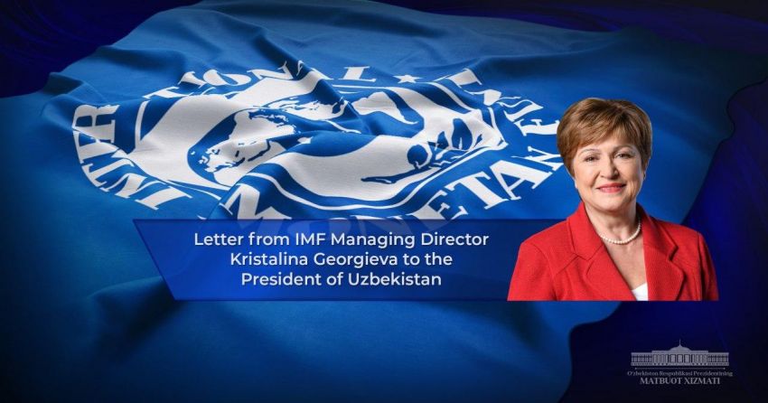 IMF chief sends letter to the President of Uzbekistan