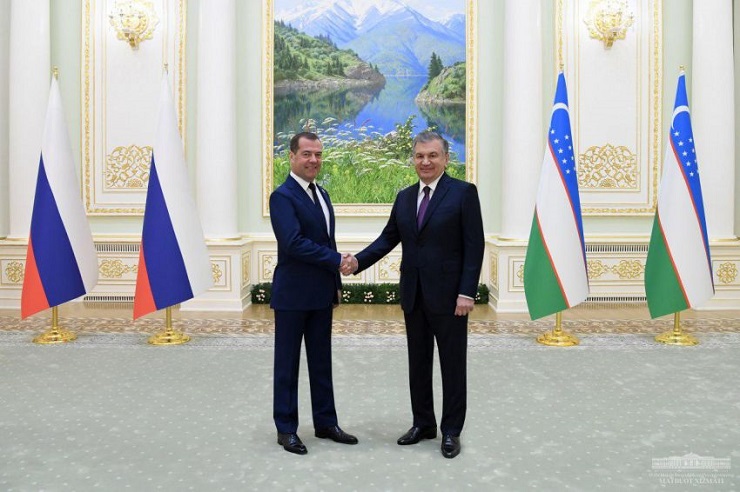 PRESIDENT OF THE REPUBLIC OF UZBEKISTAN RECEIVES THE PRIME MINISTER OF THE RUSSIAN FEDERATION