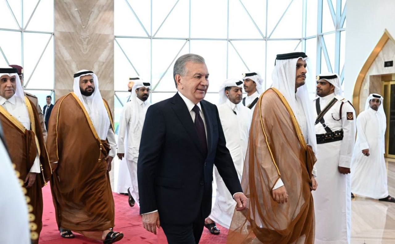 The President of Uzbekistan arrived in Qatar on a state visit