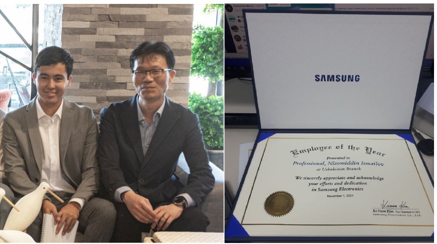 Samsung Electronics recognizes an Uzbekistan citizen as the Employee of the Year