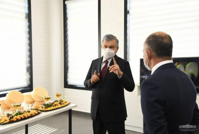President visits a new JV in Bektemir district