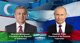 Vladimir Putin congratulates Shavkat Mirziyoyev