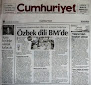 Туркиянинг “Cumhuriyet” газетаси: Ўзбекистон Президенти БМТда Алишер Навоий тилида нутқ сўзлайди