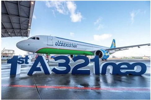 «Ўзбекистон ҳаво йўллари» A321neo (LR) русумидаги биринчи Airbus самолётига эга бўлди